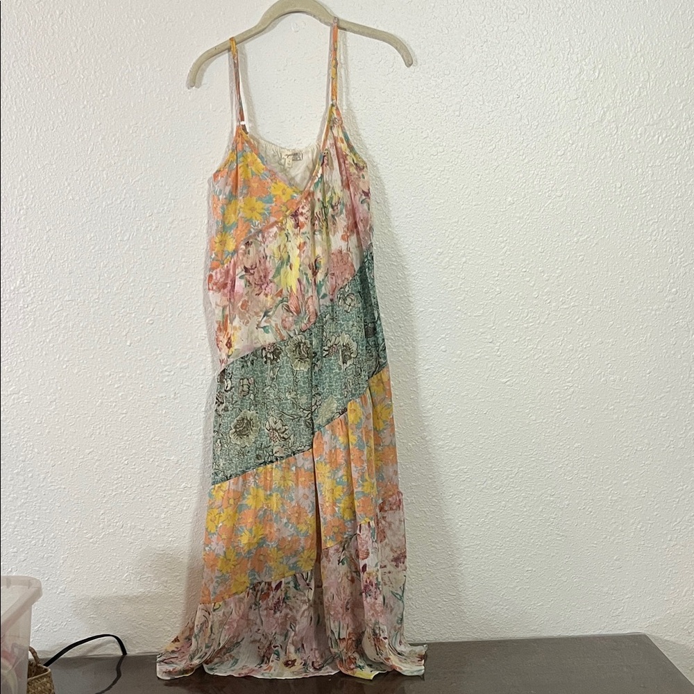 Mystic Pastel Floral Maxi Dress
